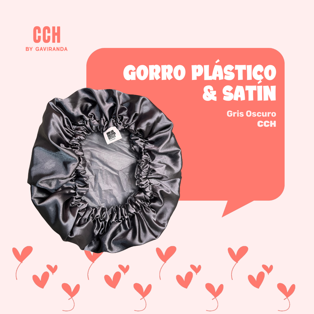 GORRO PLASTICO Y SATIN