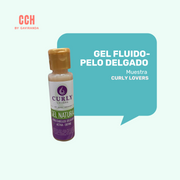 MUESTRA GEL CURLY LOVERS (FORMULA MEJORADA) - Elige grosor de pelo - ELIGE # MUESTRAS SEGÚN MONTO PEDIDO