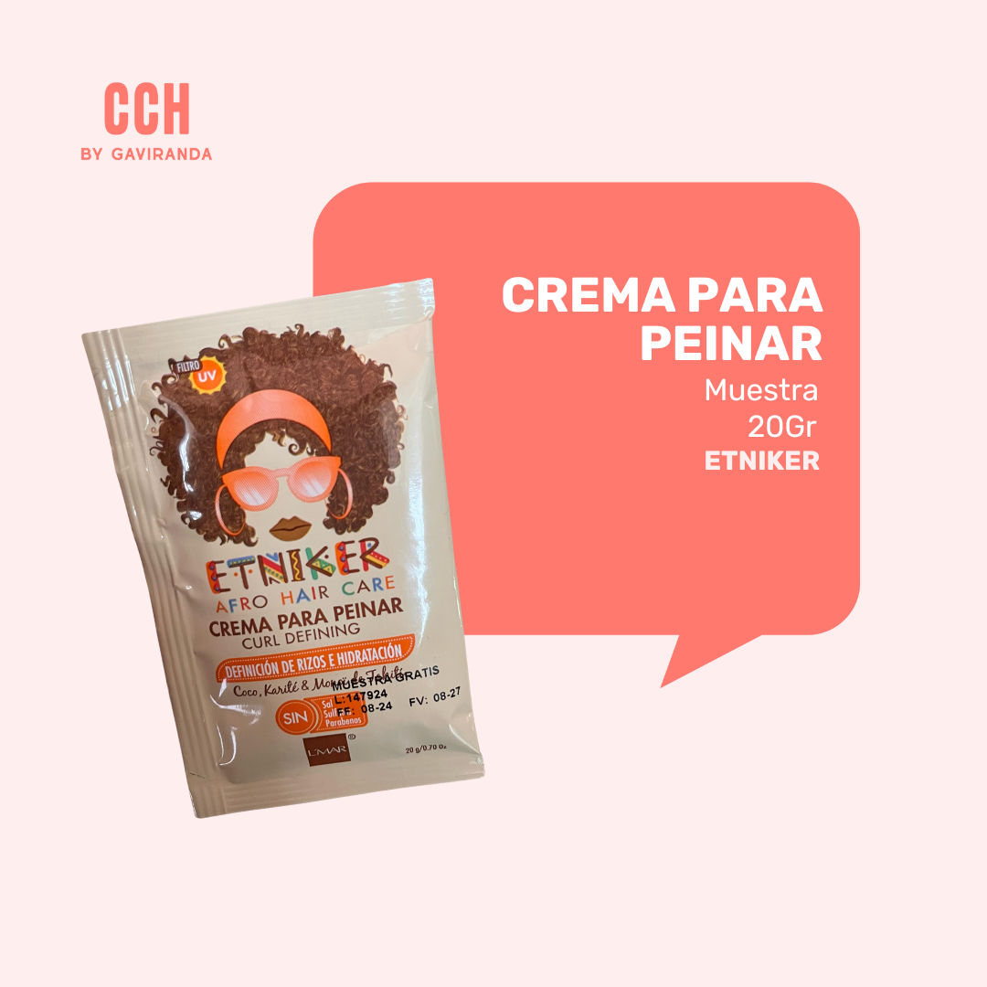 MUESTRA CREMA DE PEINAR ETNIKER -  ELIGE # MUESTRAS SEGÚN MONTO PEDIDO