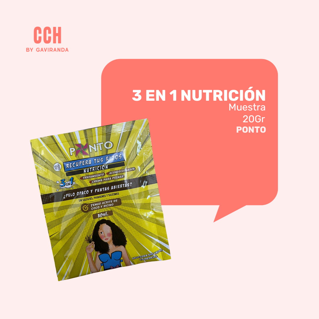Muestra Tratamiento 3 en 1 ponto nutrición 1 Kilo - Nutrición/ textura media