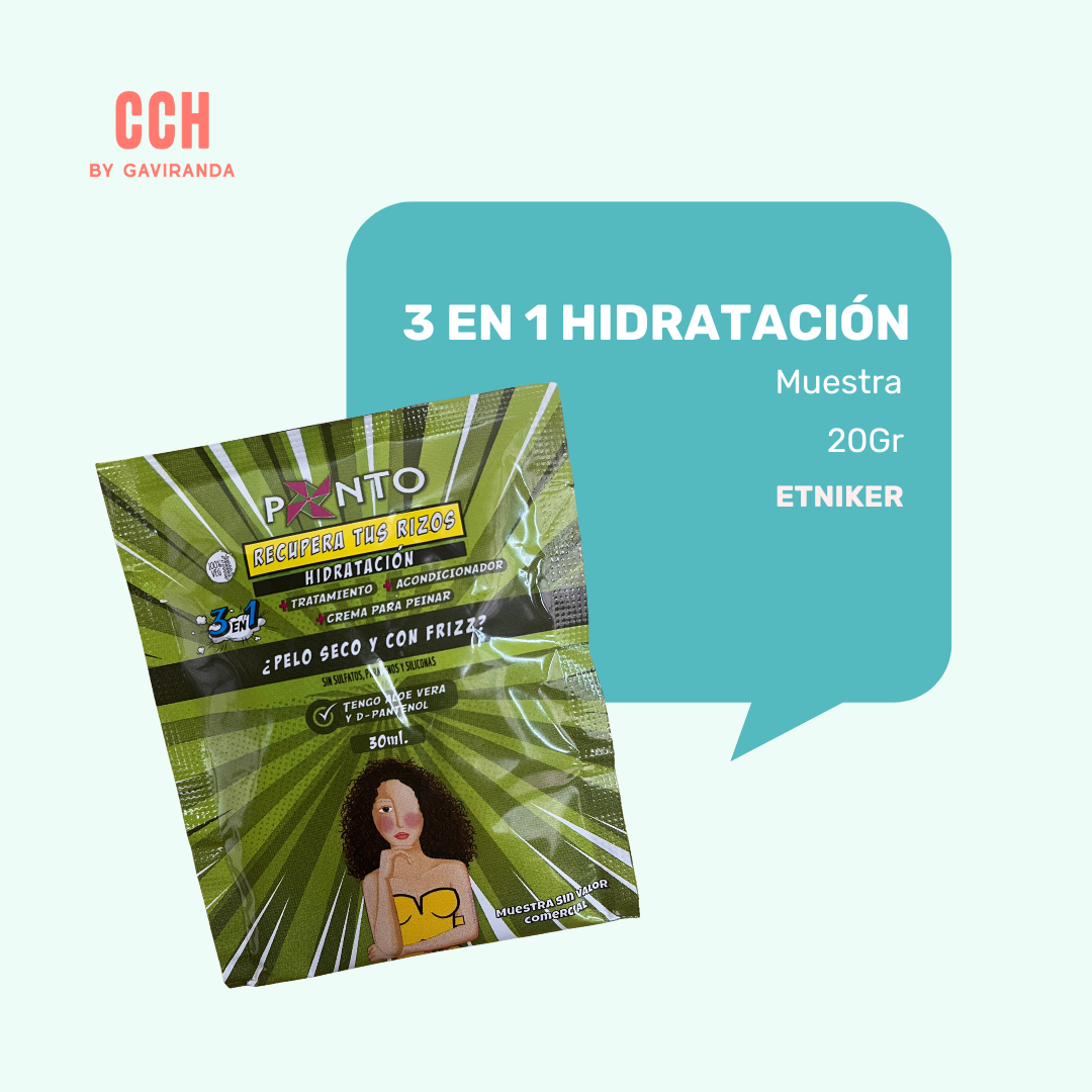Muestra Tratamiento 3 en 1 ponto hidratación 1 Kilo – Hidratación/ textura ligera