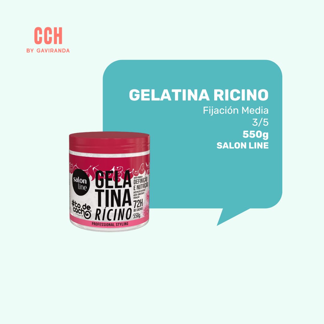 Gelatina Óleo de Ricino Salon Line 550g – Fijación media/alta