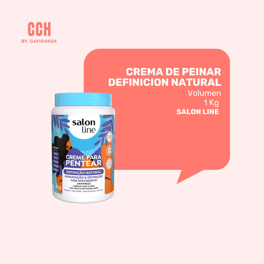 Crema para peinar definición natural salon line 1 kilo – Hidratación / Textura densa