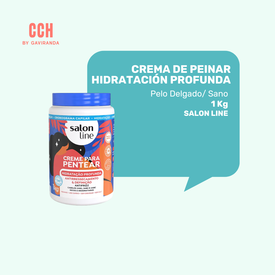 Crema para Peinar Hidratación Profunda Salon Line 1 kilo – Hidratación / Textura densa