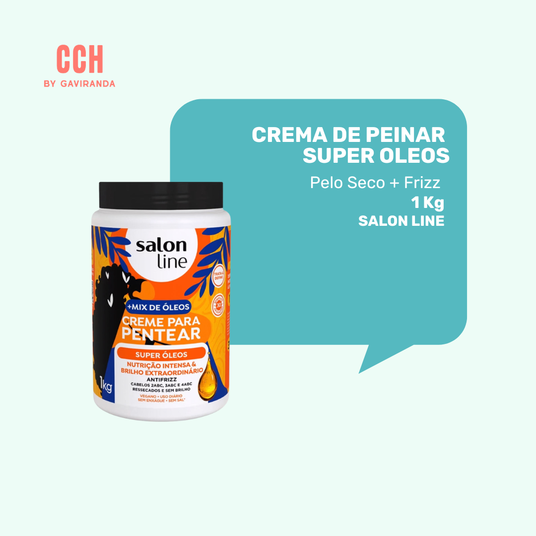 Crema para peinar super óleos Salón line 1 kilo – Textura media