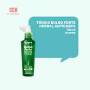 Tónico Bulbo Forte Herbal Anticaspa Byspro 120ml- Caspa y Caída