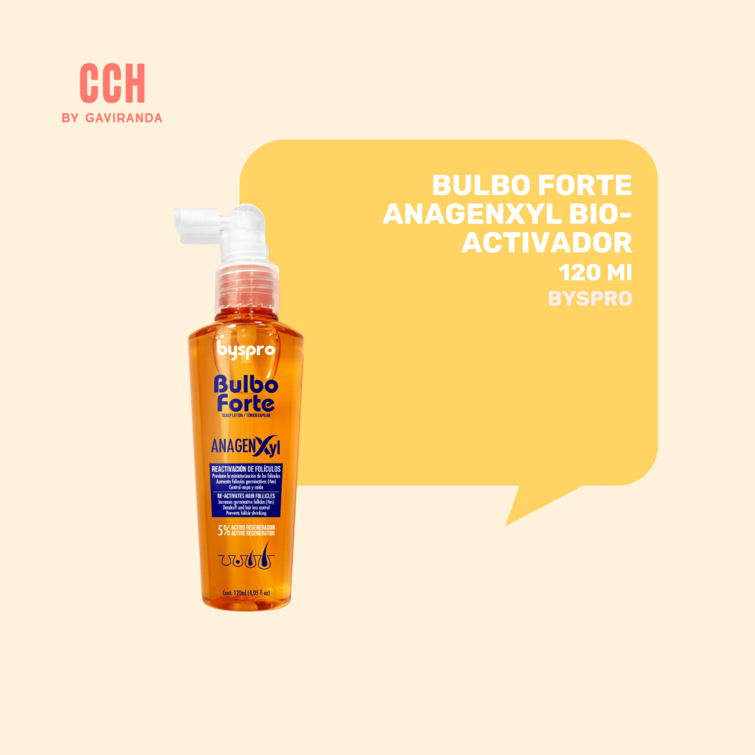 Tónico Bulbo forte Anagenxyl Bio-activador Byspro 120ml - Redensificador