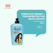 Crema de peinar con termoprotector 3 en 1 skala mais cachos 250 gr - NUTRICIÓN / textura ligera