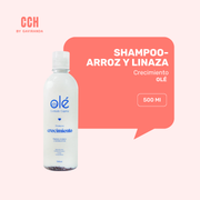 Shampoo Olé Arroz y Linaza 500 ml - CC seco