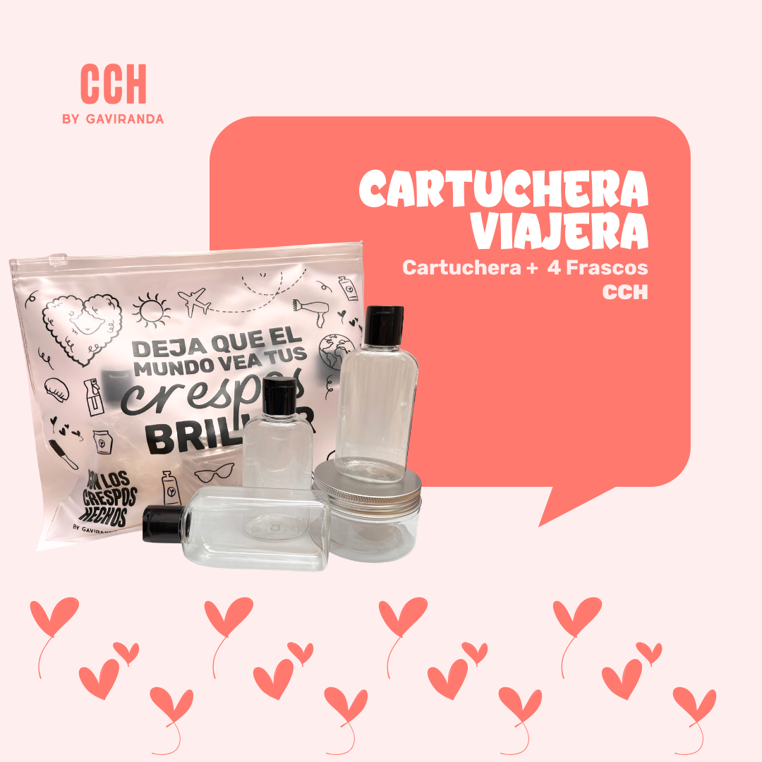 CARTUCHERA VIAJERA + 3 FRASCOS 90 ML + 1 POTE 100 ML