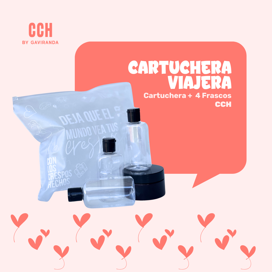 CARTUCHERA VIAJERA + 3 FRASCOS 90 ML + 1 POTE 100 ML