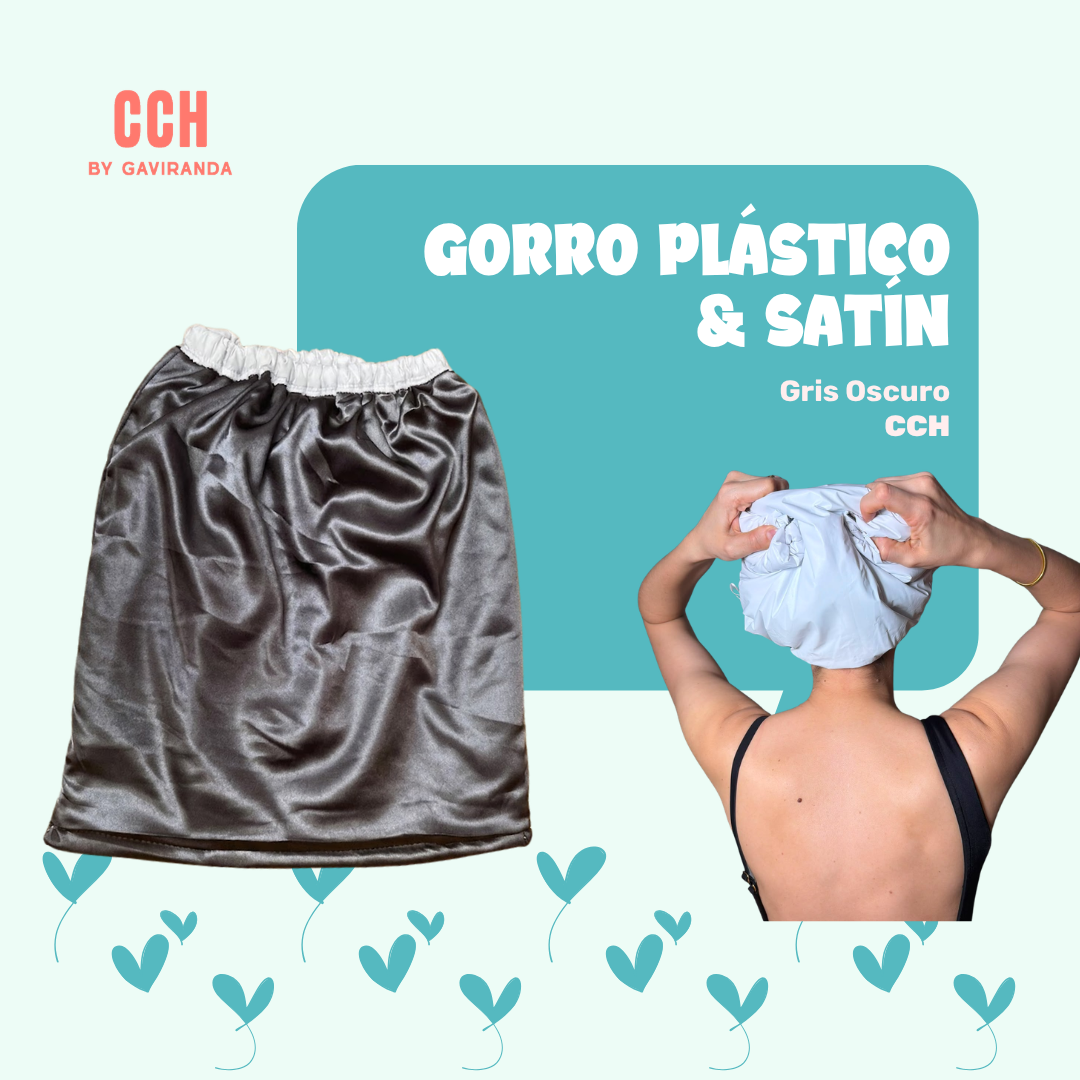 GORRO PLÁSTICO Y SATIN