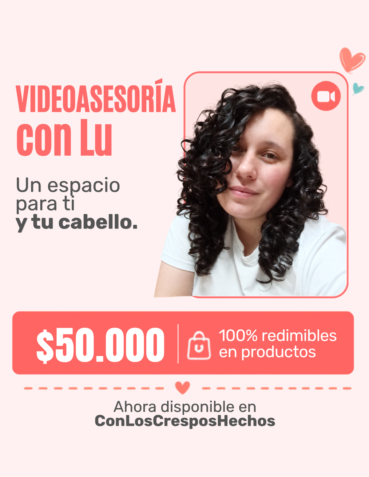 Videoasesoría Con Lu - 100% redimible en productos