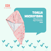 Toalla de Microfibra Tipo Turbante - Secado / Definición