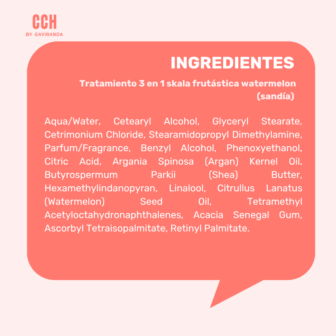 Tratamiento 3 en 1 skala frutástica watermelon (sandía) 1 Kilo - Nutrición/ textura media