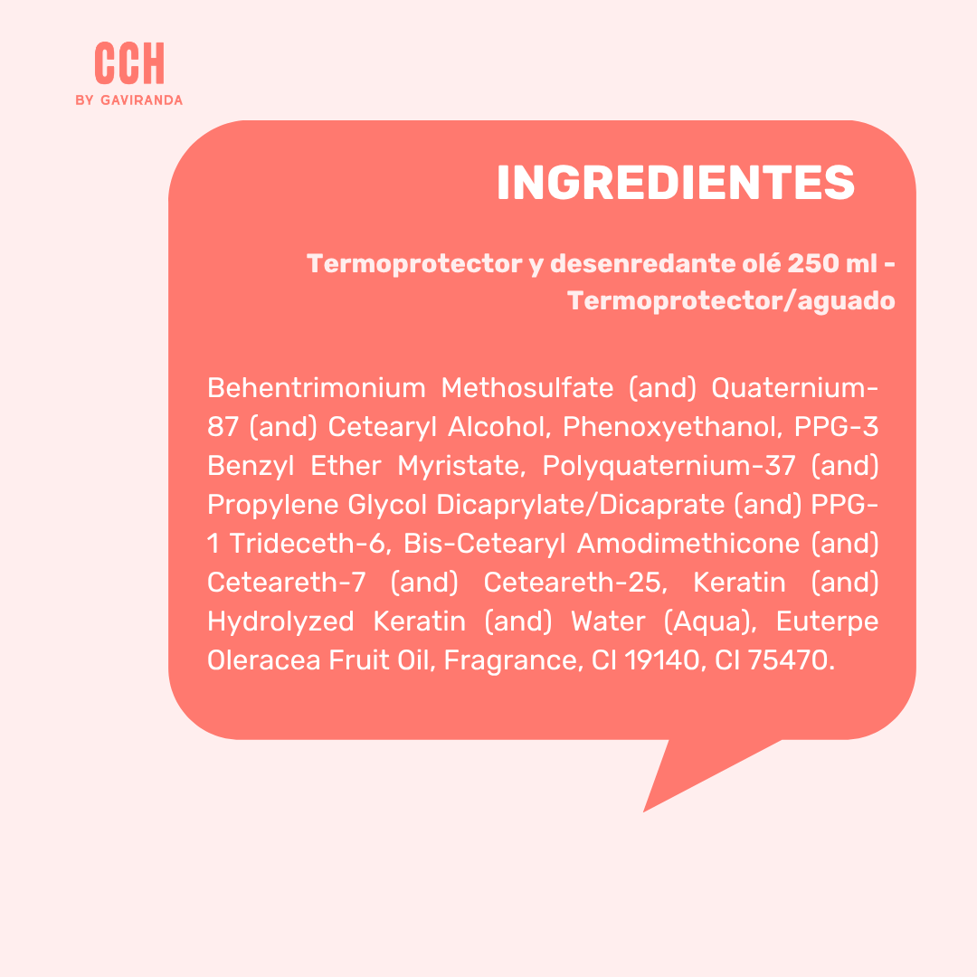 Termoprotector y desenredante olé 250 ml - Termoprotector/aguado