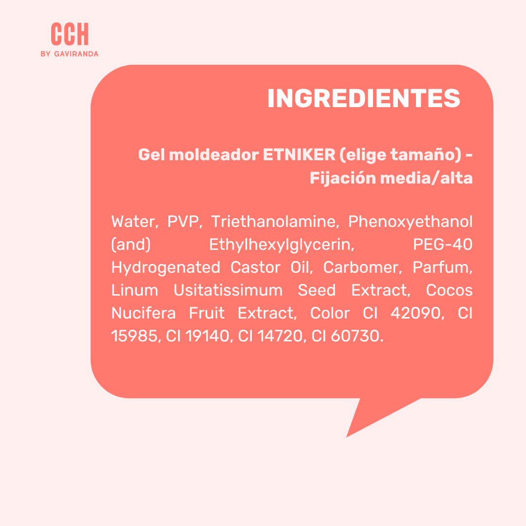 Gel moldeador ETNIKER (elige tamaño) - Fijación media/alta