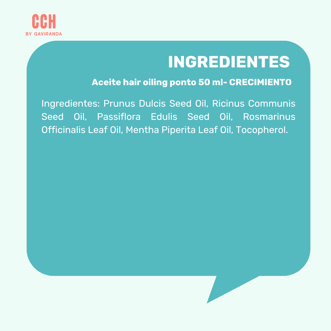 Aceite hair oiling ponto 50 ml- CRECIMIENTO