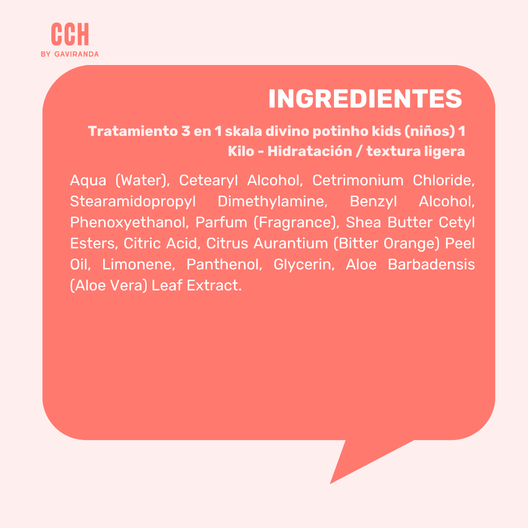 Tratamiento 3 en 1 skala divino potinho kids (niños) 1 Kilo - Hidratación / textura ligera