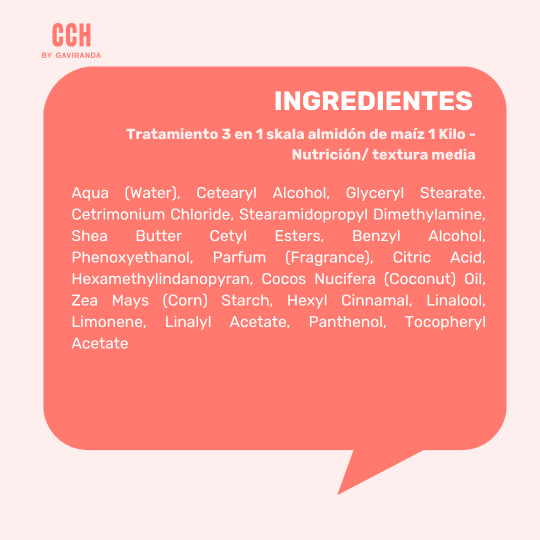 Tratamiento 3 en 1 skala almidón de maíz 1 Kilo - Nutrición/ textura media
