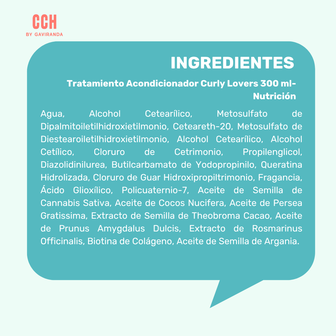 Tratamiento Acondicionador Curly Lovers 300 ml- Nutrición
