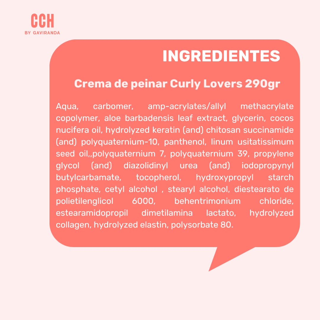 Crema de peinar Curly Lovers 290gr- Nutritiva