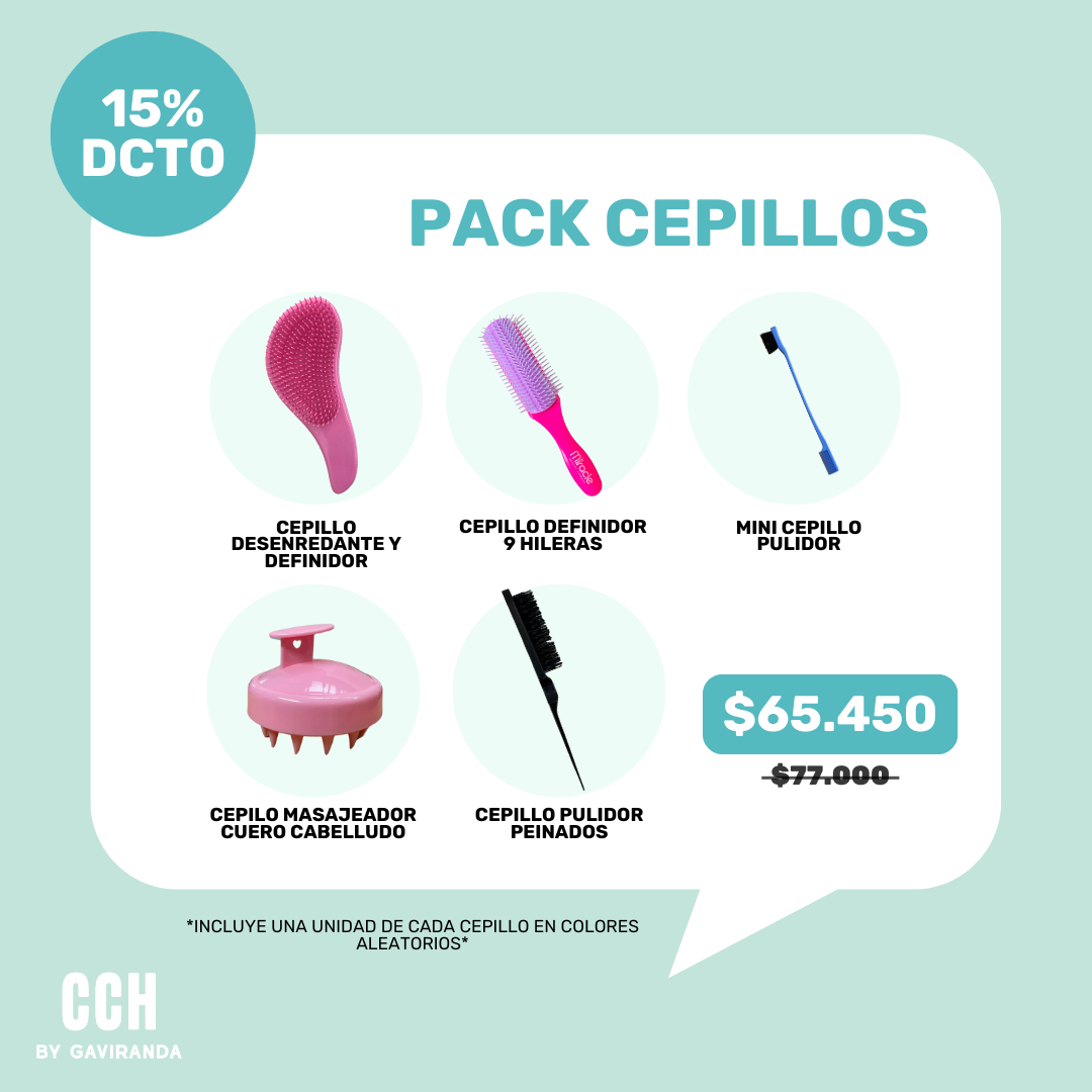 PACK CEPILLOS FAVORITOS PARA CRESPAS
