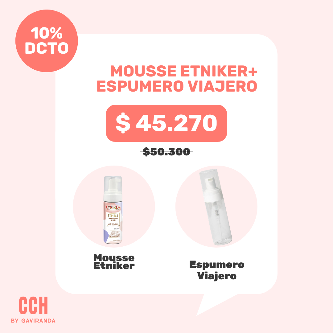PACK espuma etniker + espumero viajero 50 ml