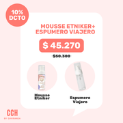 PACK espuma etniker + espumero viajero 50 ml