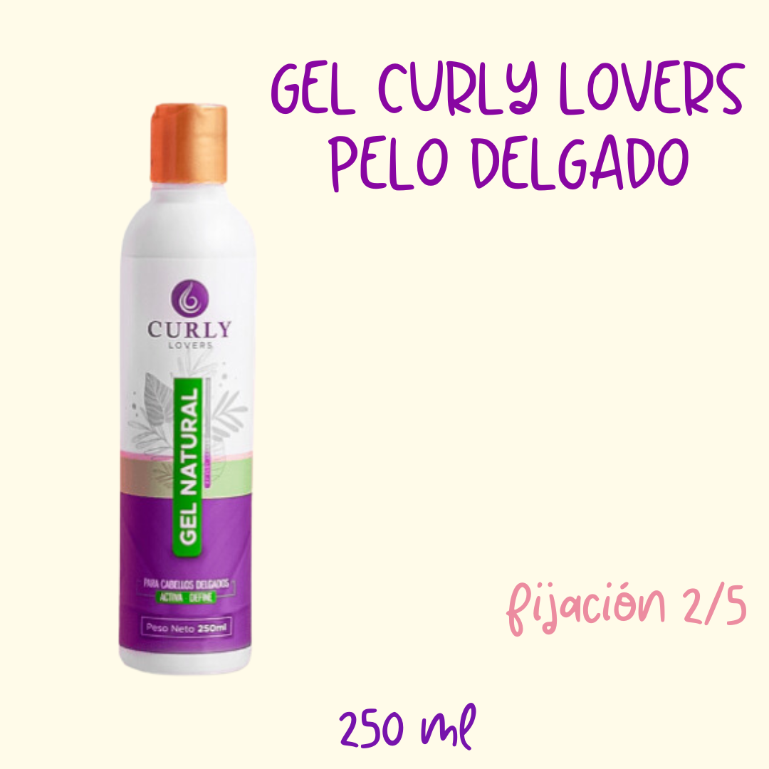 GEL CURLY LOVERS 250 ML (FORMULA MEJORADA) - Elige grosor de pelo – Con los crespos hechos