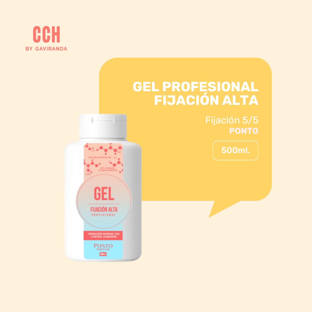 Gel Fijación Alta PONTO Linea Profesional- 500 ml (fijación alta 5/5)
