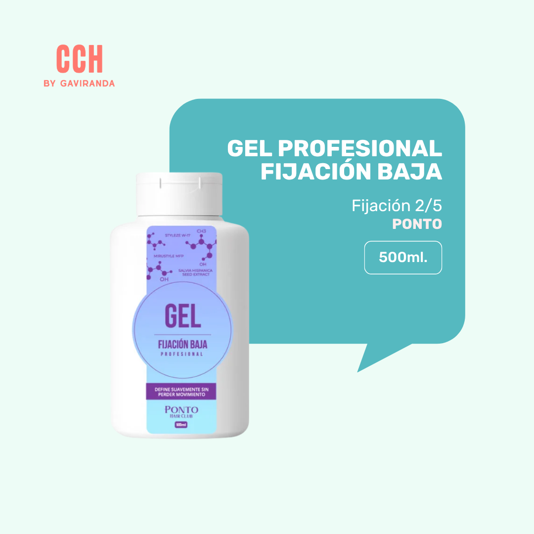 Gel Fijación baja PONTO Linea Profesional- 500ml (fijación baja 2/5)