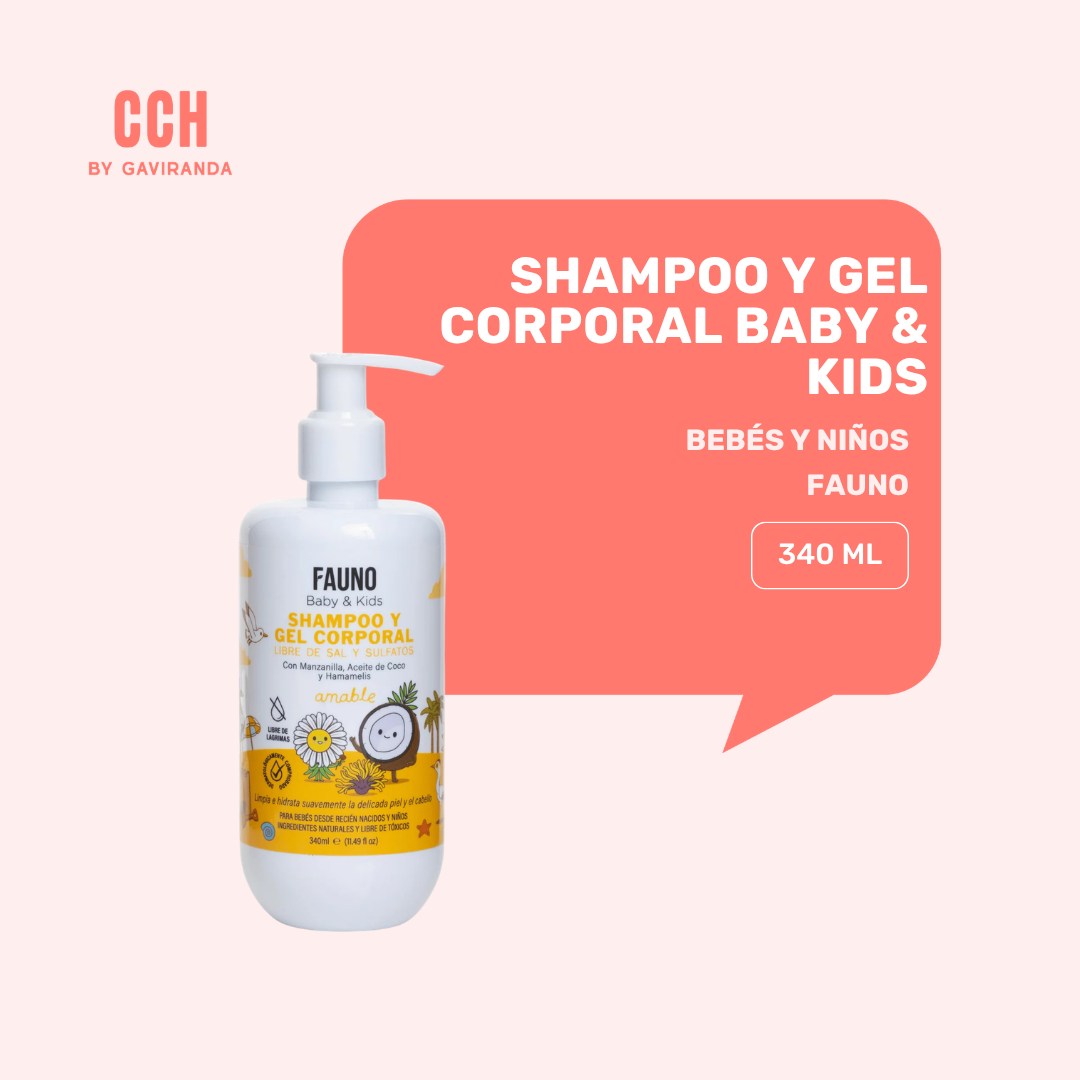Shampoo y gel corporal Fauno baby & kids -340 ml- BEBÉS Y NIÑOS