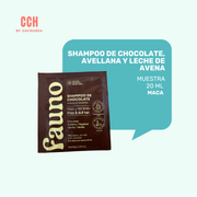 Muestra Shampoo de chocolate, avellana y leche de avena Fauno