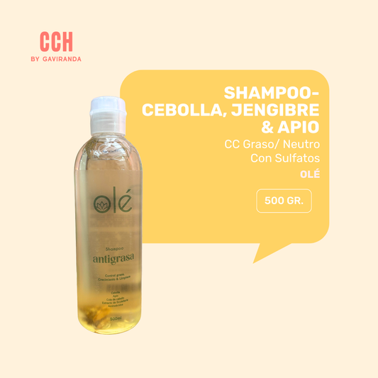 SHAMPOO OLÉ CEBOLLA JENGIBRE Y APIO 500 ml