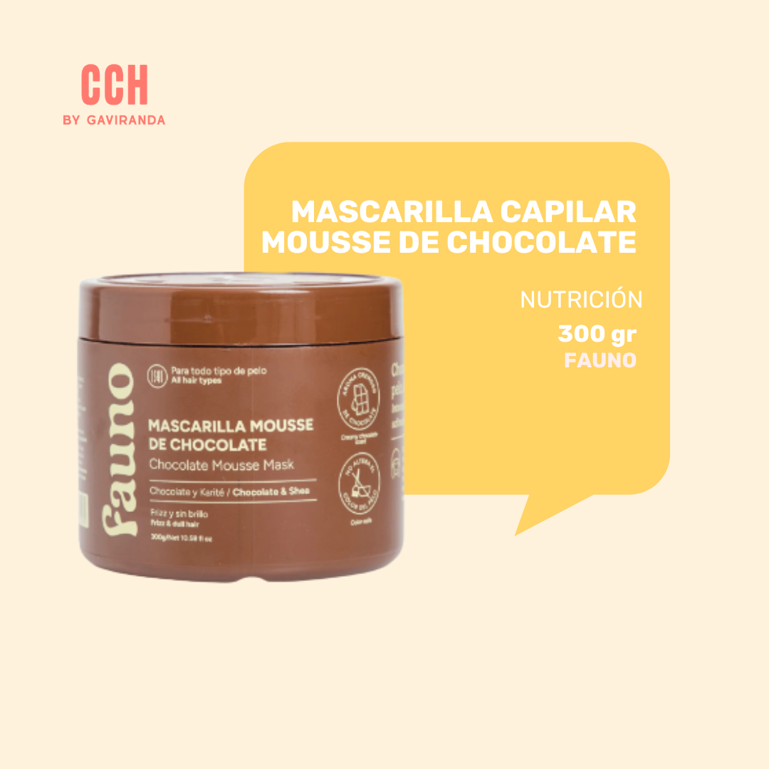 Mascarilla capilar Mousse de Chocolate Fauno -300 gr- Nutrición