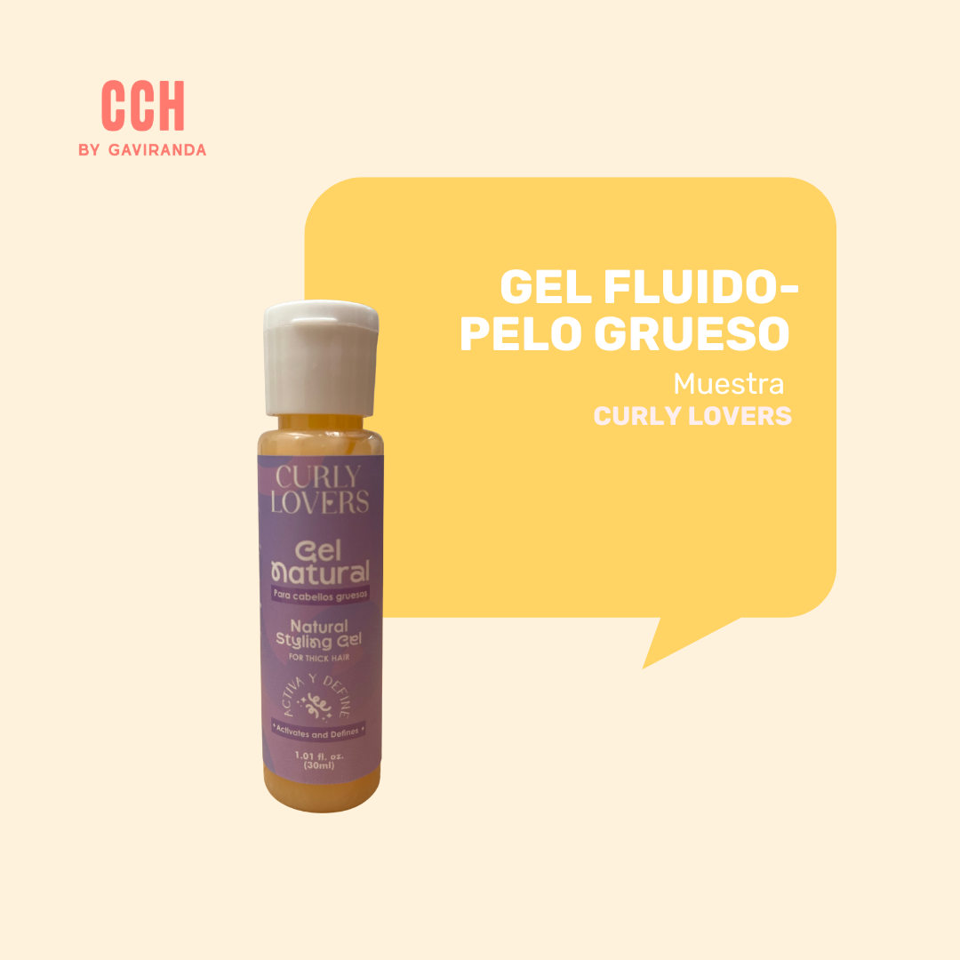 MUESTRA GEL CURLY LOVERS (FORMULA MEJORADA) - Elige grosor de pelo - ELIGE # MUESTRAS SEGÚN MONTO PEDIDO