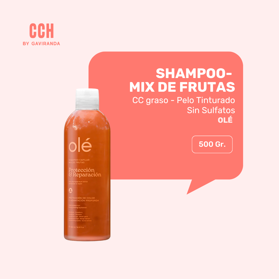 Shampoo Olé Mix de Frutas 500 ml - CC graso / puntas secas